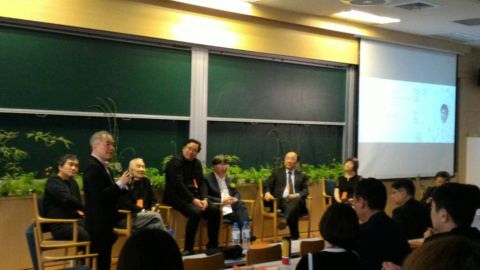 伊東建築師回訪台大社科院(106.4.11) 伊東建築師回訪台大社科院(106.4.11)