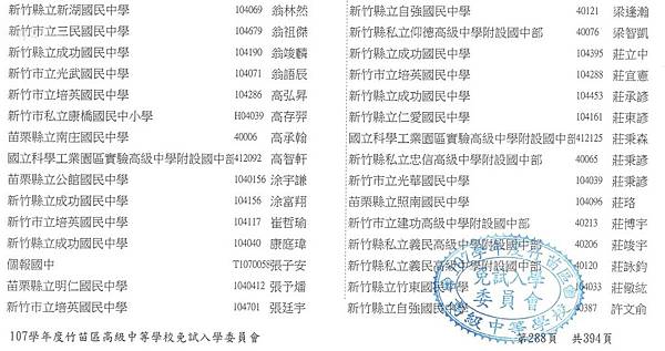 [九年級] 會考放榜日(107.7.10)