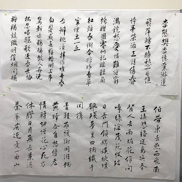 書法快步篇 6 ~ 臨唐寅落花詩冊(109.9.29)