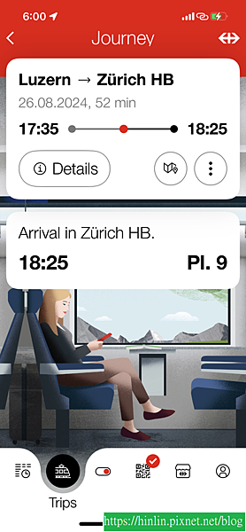 瑞士行 3 ~ 出發前安裝的第一個 App：SBB Mobile(113.8.14)