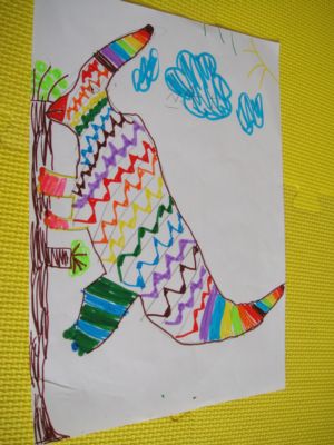 [大班]畫恐龍(98.6.14)