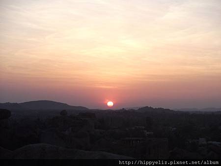 從hempi bazzar看下去的夕陽