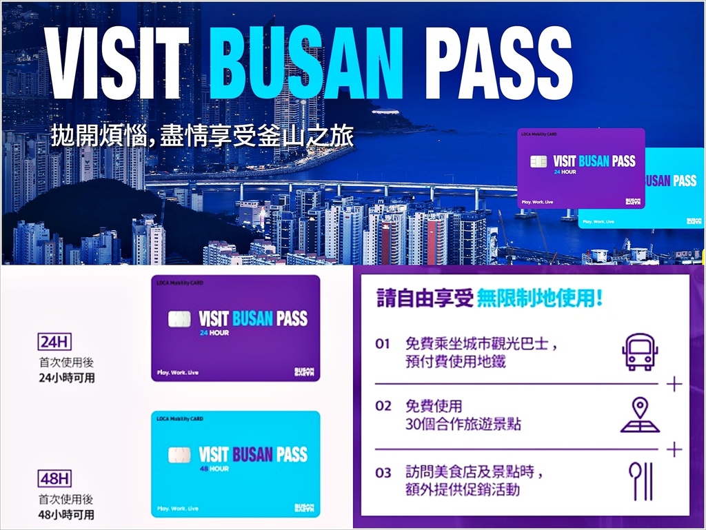 【釜山】◆Visit Busan Pass◆釜山通行證攻略重
