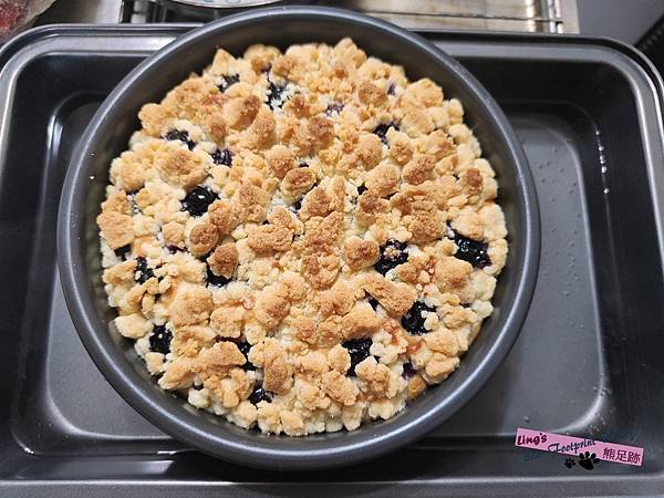 藍莓酥粒乳酪蛋糕 熊足跡 (36)