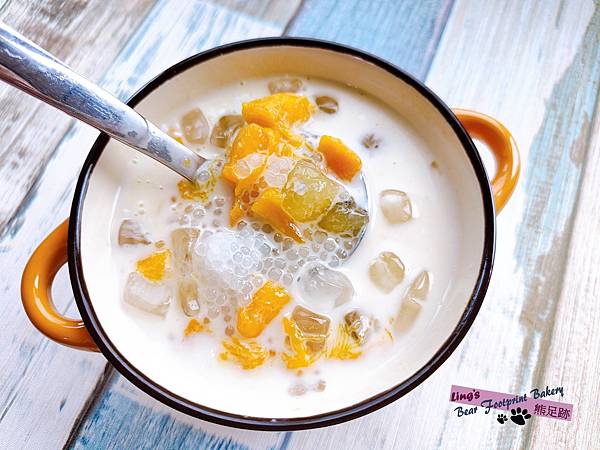 芒果椰奶西米露 熊足跡 (3)