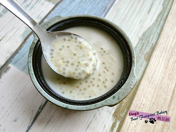 綠豆椰奶西米露 熊足跡 (6)