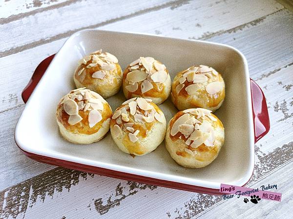 杏仁紅豆酥 熊足跡 (7)