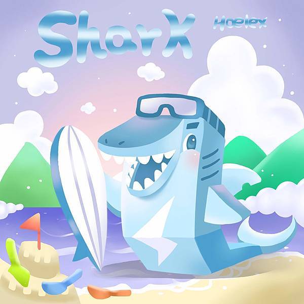 DODO ZOO 方塊動物-Shark鯊魚衝浪板-hoelex(背景).jpg
