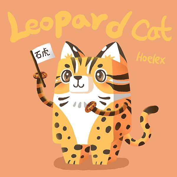 DODO ZOO 方塊動物-Leopard Cat石虎豹貓-hoelex.jpg