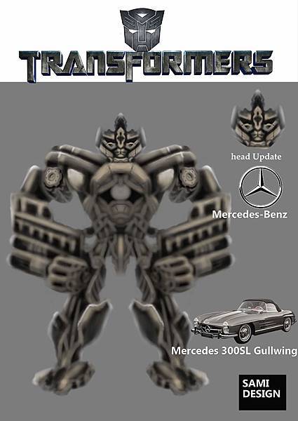 Transformers.變形金剛-Mercedes 300SL Gullwing-陳希敏.jpg