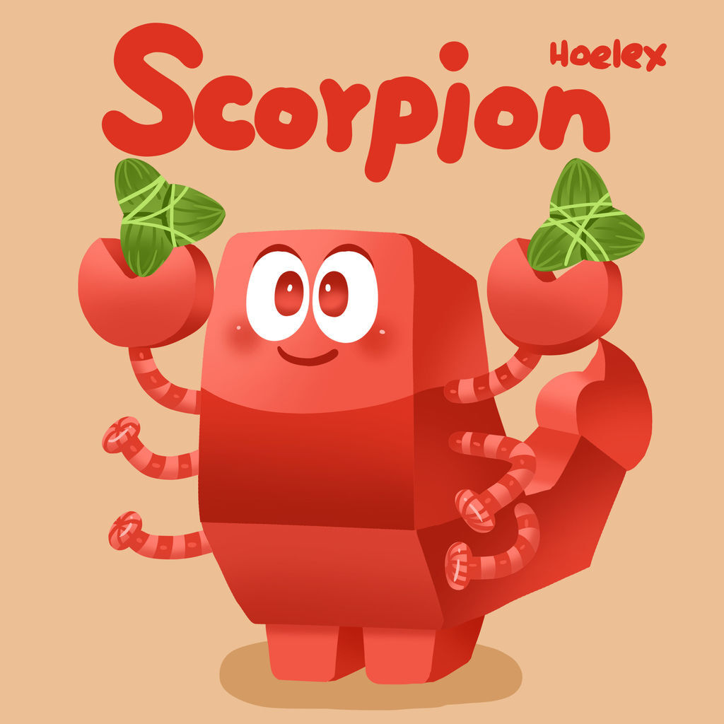 DODO ZOO 方塊動物-Scorpion蠍子包粽子-hoelex.jpg