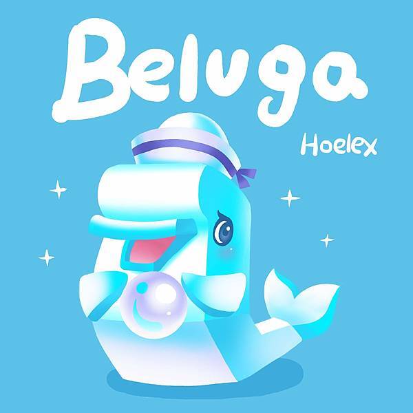 DODO ZOO 方塊動物-118-白鯨貝魯卡Beluga(貝貝)-hoelex.jpg