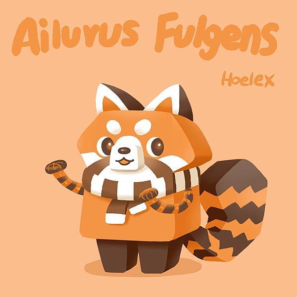 DODO ZOO 方塊動物-126-Ailurus fulgens圍巾小貓熊(圍圍)-hoelex.jpg