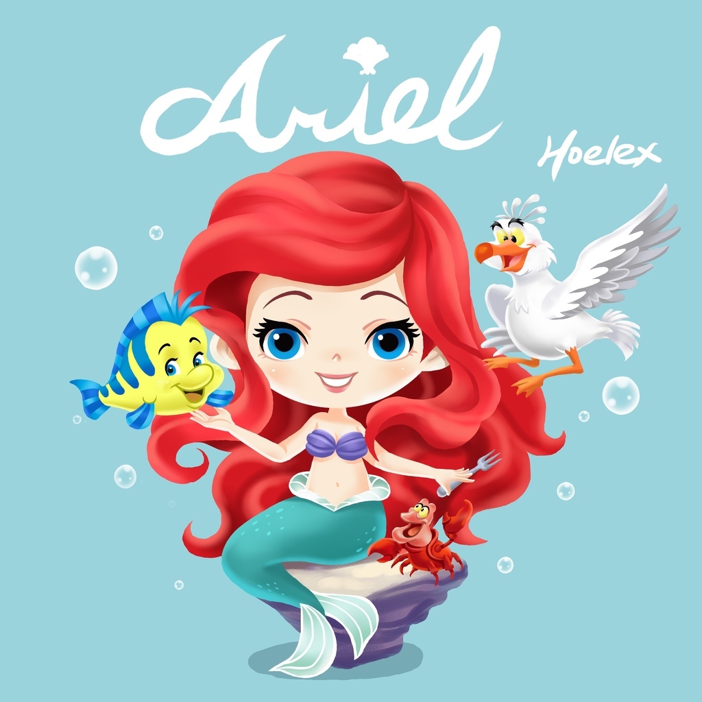 二等身Q版-The Little Mermaid小美人魚-Ariel愛麗兒-HOELEX.jpg