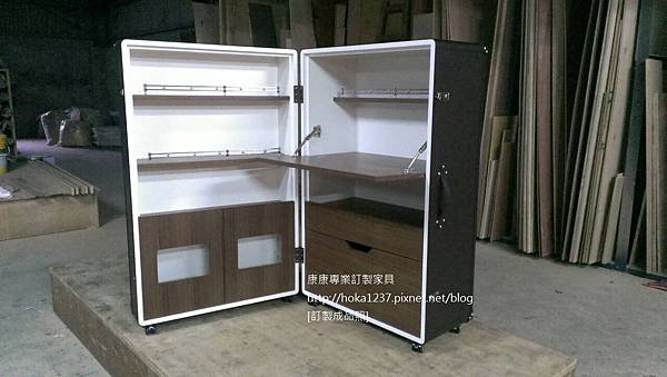 康康專業訂製家具-成品-旅行箱式邊櫃-2