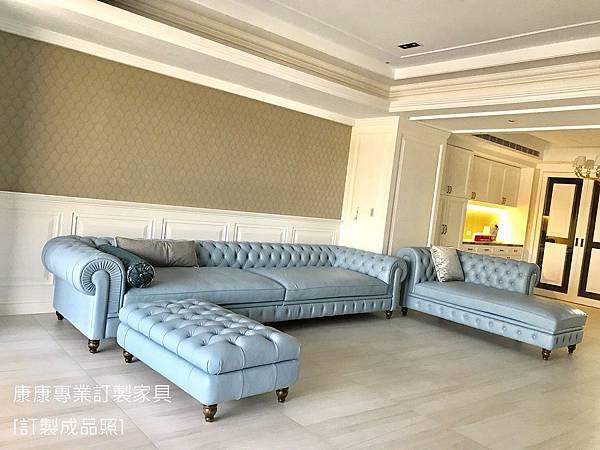 Chester One半苯染皮沙發W370*D120+腳椅120*70+貴妃椅L197*D106 Chester One半苯染皮沙發W370*D120+腳椅120*70+貴妃椅L197*D106