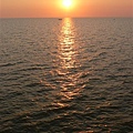 Tonle Sap Lake 的夕陽