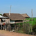 往Tonle Sap Lake的沿途風光