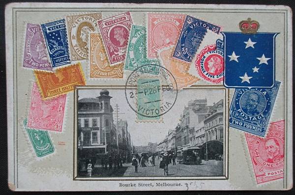 【原圖卡玩樂趣】第148篇—1908年澳大利亞維多莉亞女王郵