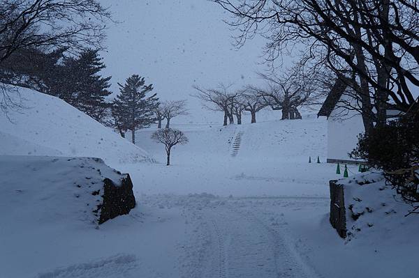 冬天日本北海道函館聖誕假期雪景-五稜廓 ごりょうかく