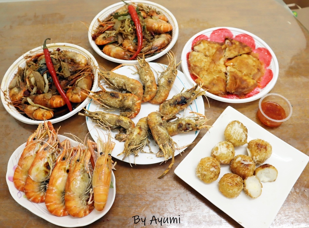 防疫在家吃什麼系列 蝦老大活體無毒泰國蝦永大總店 代客料理配送到府 大公蝦 綜合蝦 爆料蝦餅 紅頭母蝦 起司蝦球