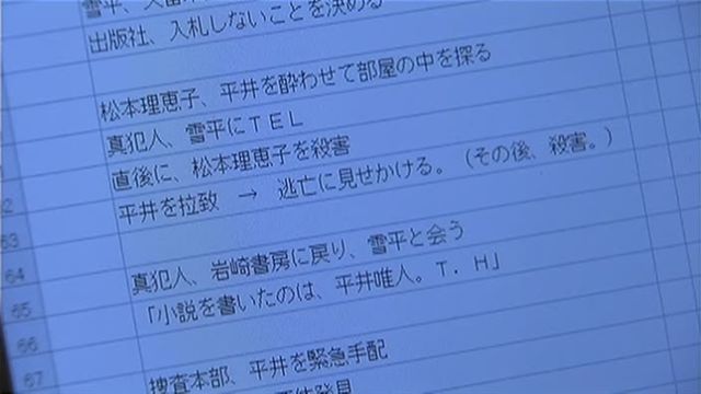 中間有殺松本理惠子的順序表