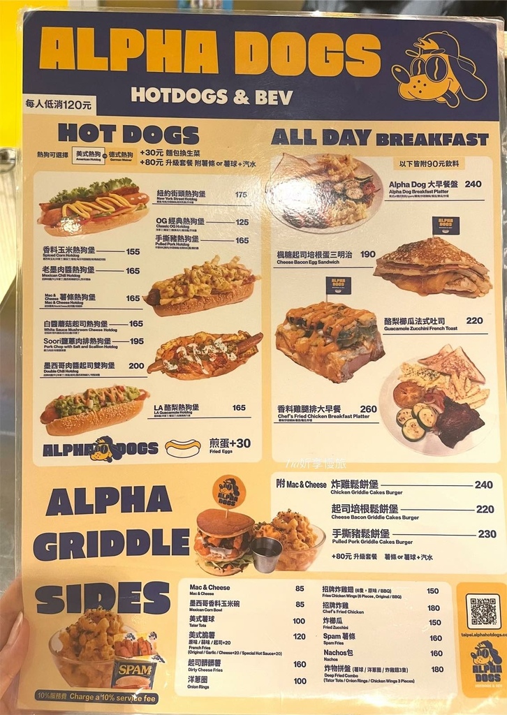 【中山美食】ALPHA DOGS｜赤峰街二樓美式熱狗堡，空間