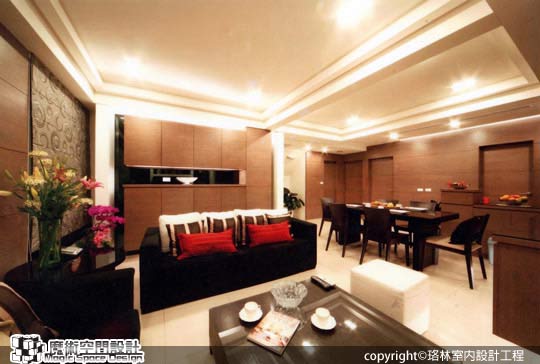 [魔術空間設計]室內設計作品-珞林室內設計工程-黃進部-三代同堂樓中樓 時尚輕奢華超自在