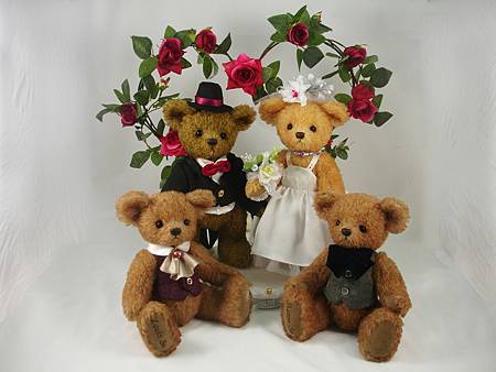 Dressed Bear Family