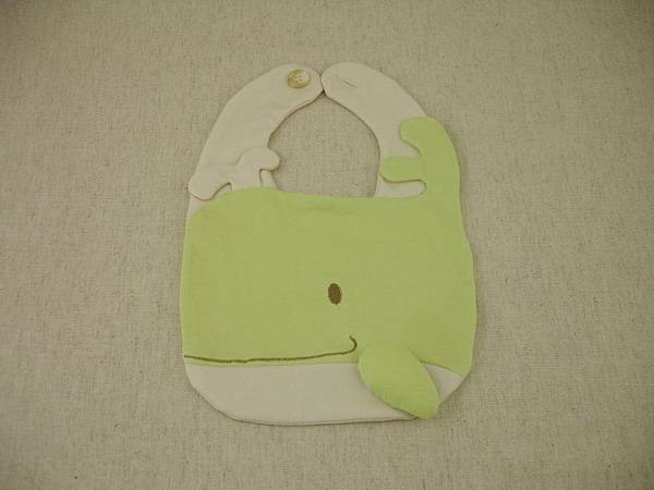 Organic Cotton Bib - Whale