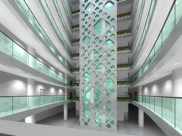 新竹高鐵特區開發案＿商場內部3D示意圖