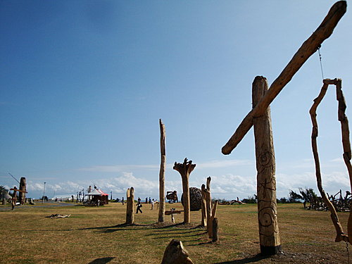 台東海濱公園  漂流木雕刻展