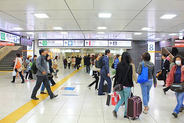 繁忙的東京車站