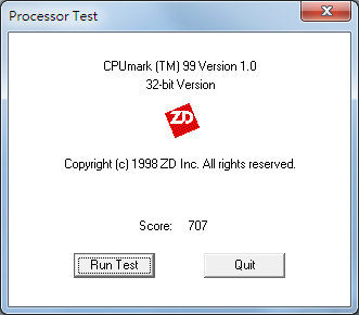 CPUMARK破700分啦