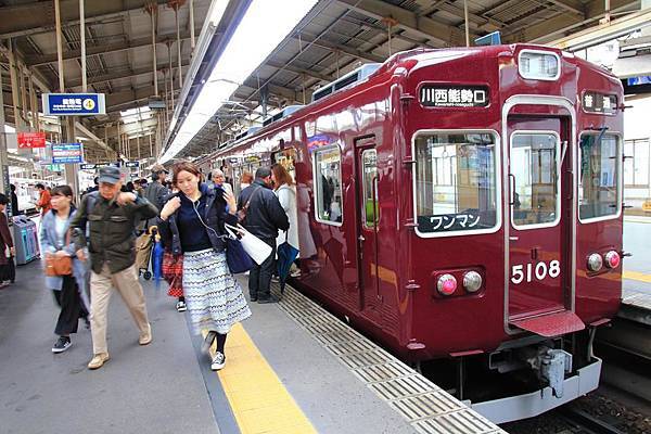 能勢電鐵的列車來自阪急