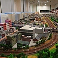 呈現昔日台北車站周邊的HO規鐵道模型場景