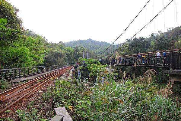 本來很期待可以拍到列車經過的畫面