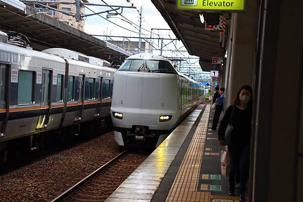 呼嘯而過的特急"こうのとり"