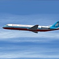 國華航空 Fokker 100