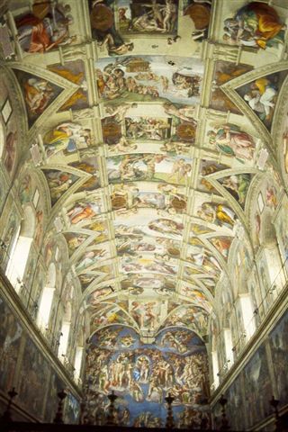 梵帝岡西斯汀禮拜堂米開朗基羅的經典-創世紀