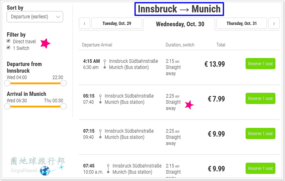 【2024 德國南部】Flixbus🚌好用路線總整理(含跨國