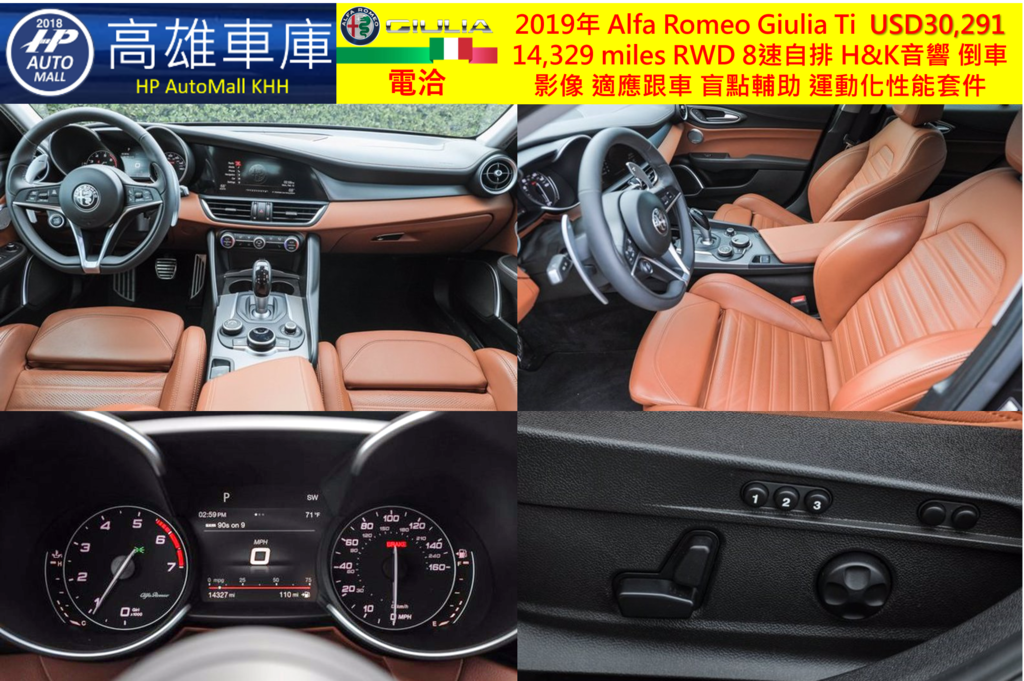 HP高雄車庫 HP Automall 進口外匯車 2019 Alfa Romeo Giulia Ti_2.png