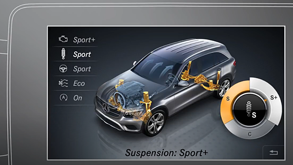賓士的動態選擇(Dynamic Select)中, 若要能選擇的懸吊的軟硬程度,這個設定只有在電子懸吊或是氣壓懸吊中才有得選擇喔! 賓士的動態選擇(Dynamic Select)中, 若要能選擇的懸吊的軟硬程度,這個設定只有在電子懸吊或是氣壓懸吊中才有得選擇喔!