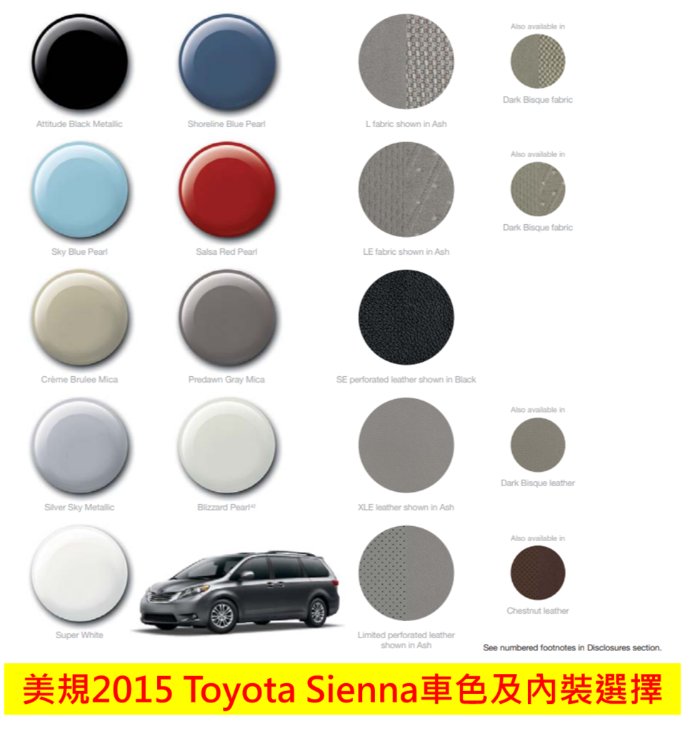 HP高雄車庫 美規2015 Toyota Sienna車色及內裝選擇.png