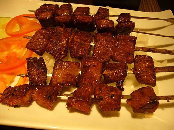 碳烤豬肉串