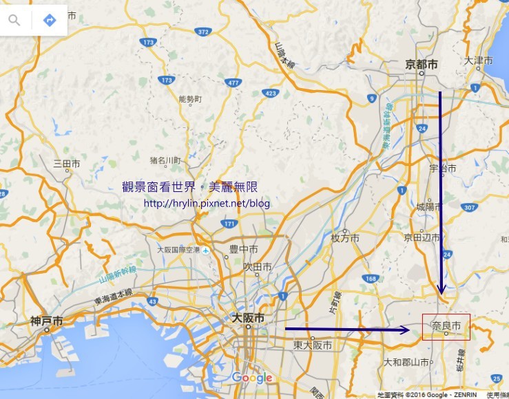 osaka_nara_map osaka_nara_map