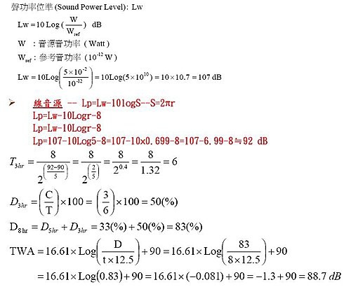 噪音計算題 Hsiao的工安部屋部落格 痞客邦