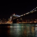 布魯克林橋下看夜景