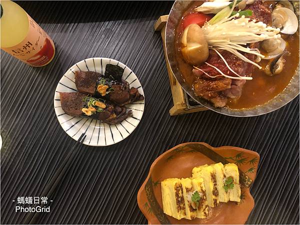 新竹 竹北 美食推薦 橙家 新日本餐廳 食物俯拍圖.JPG