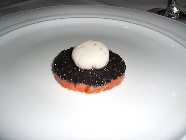 2007Tetsuya smoked Ocean Trout & Avruga Caviar